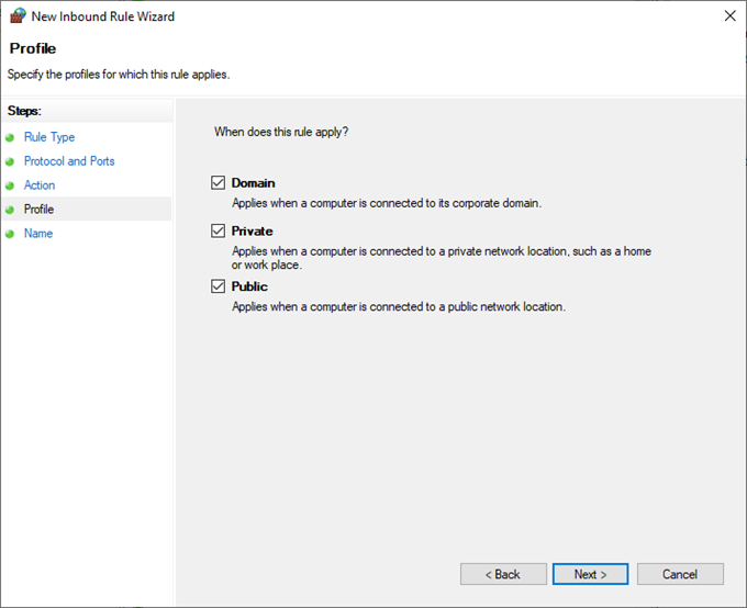 UNIVERSE Firewall config 6